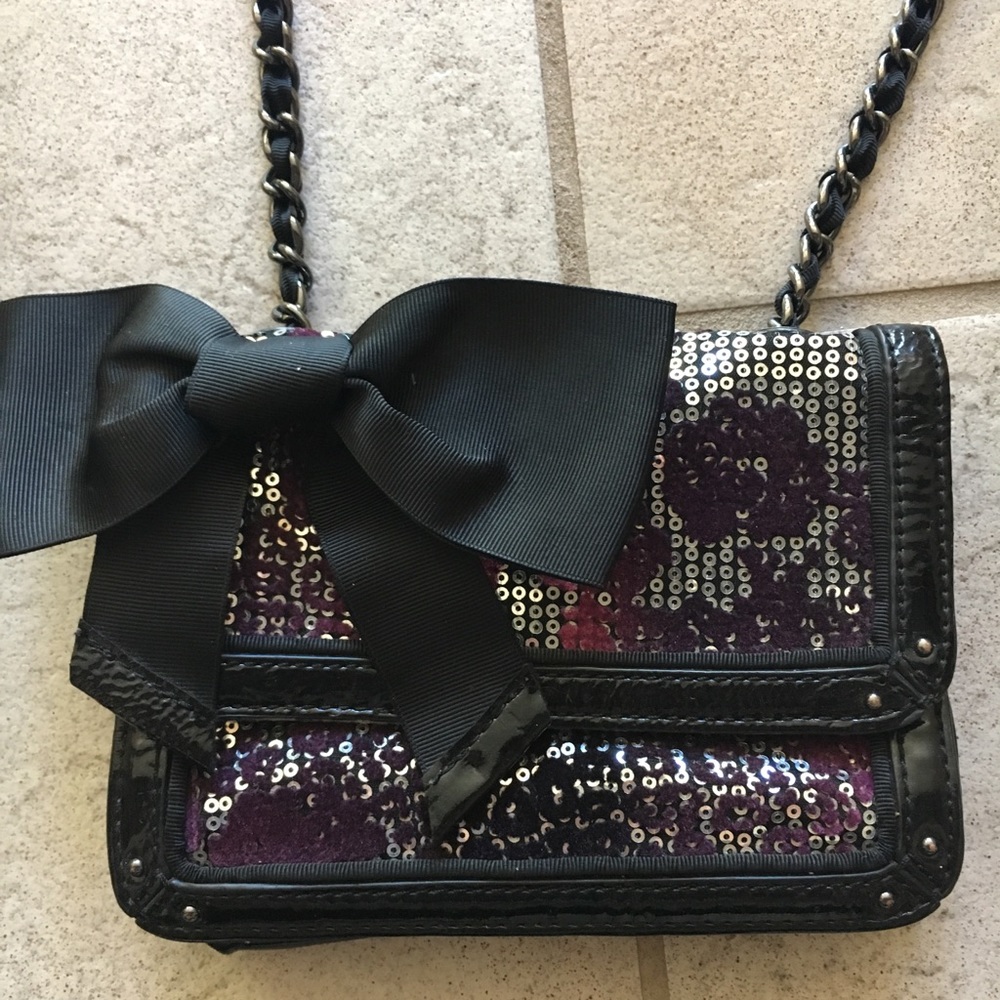 Betsey Johnson Sequin Leopard Purse